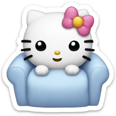 Cozy hello kitty sticker