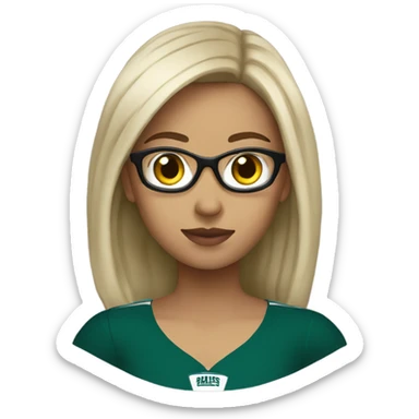 Girl Eagles fan DJinh  sticker