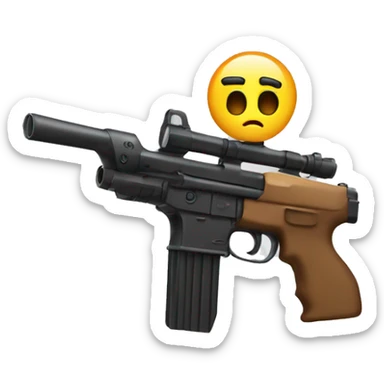 gun with scope sticker