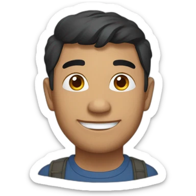  Nepalese person with Nepali had happy with thumpsup sticker