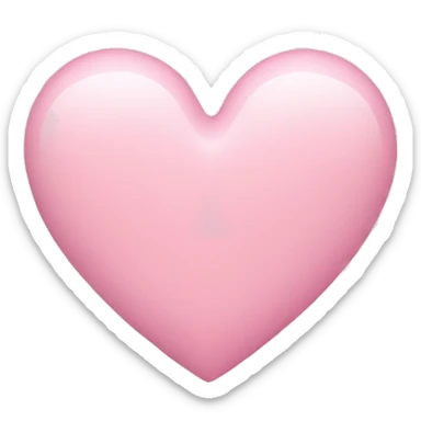 pastel pink heart sticker