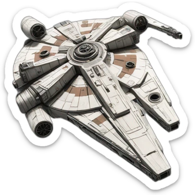 Millennium falcon sticker
