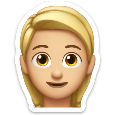 With eyelashes  sticker