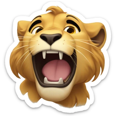 Simba Roaring sticker