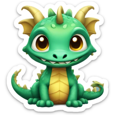 Cute dragon sticker