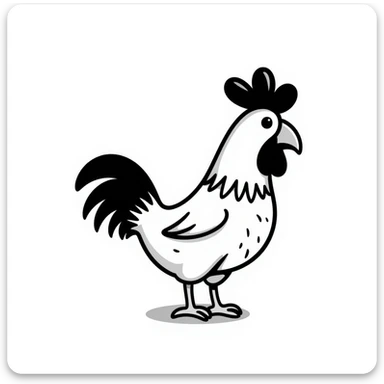 Rooster sticker