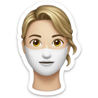 face mask beauty sticker
