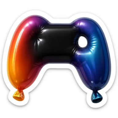 Game black silhouette sticker