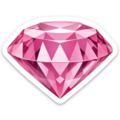 Pink diamond emoji sticker