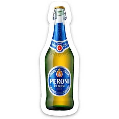 Birra Peroni Nastro azzurro grande in bottiglia da 66 cl
 sticker