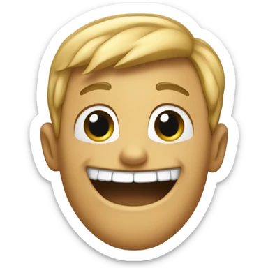 Ollie smiling sticker