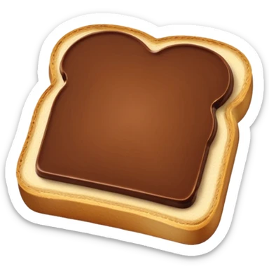 Toast mit Schokocreme sticker