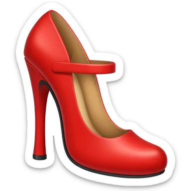 red shoe sticker
