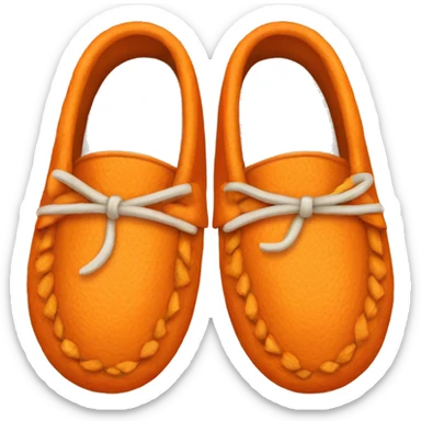 orange moccasins sticker