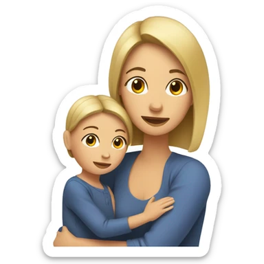 mother and child sticker
