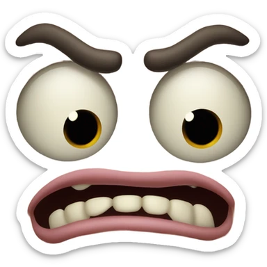 freaky ahh face sticker