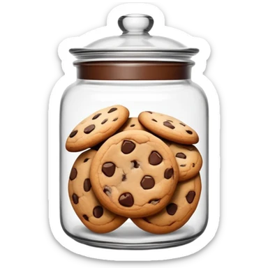 Chocolate chip cookie jar sticker