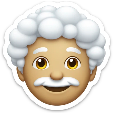 Grinning cumulus sticker