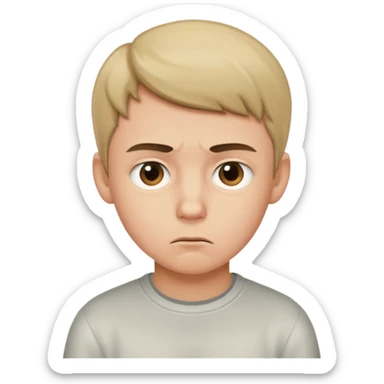 A boy cheating on his own sticker