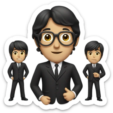 Emoji the Beatles sticker