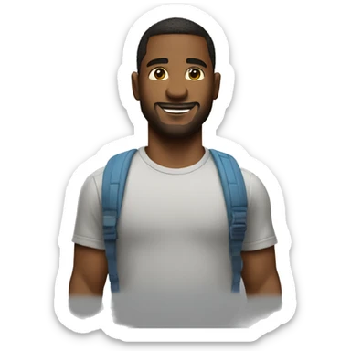 Un chico con una remera de netflix sticker