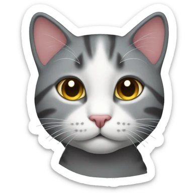 un gato arcoíris  sticker