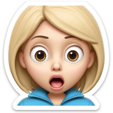 3D cartoon character, shocked expression, mouth closed with zipper, big eyes, dramatic lighting, dark gradient background, viral youtube thumbnail, ultra detailed, 4k, high quality, sharp focus, 16:9

b sticker