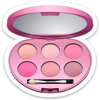 Pink eyeshadow palette sticker
