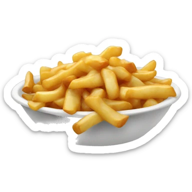 poitine qui mange du poutine sticker