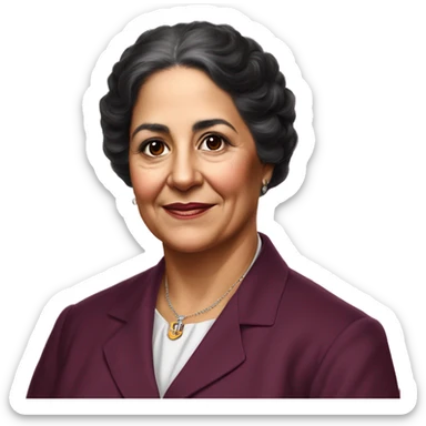 Julia Constancia de Burgos García was a Puerto Rican poet. As an advocate of Puerto Rican independence, she served as Secretary General of the Daughters of Freedom, the women's branch of the Puerto Rican Nationalist Party. young woman burgundy  sticker