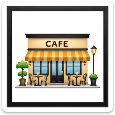 una cafeteria sticker