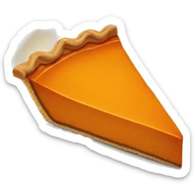 Slice of pumpkin pie sticker