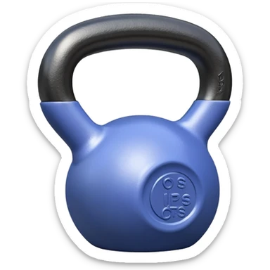 periwinkle kettlebell sticker