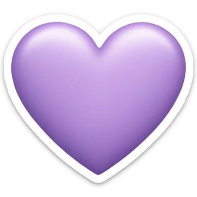 Pastel Purple Heart  sticker