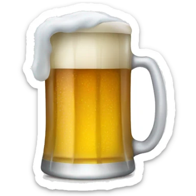 Drinking a cold beer  sticker