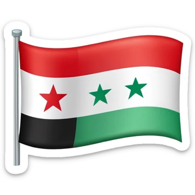 New Syrian flag sticker