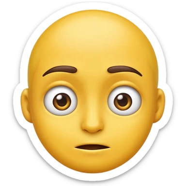 Emoji giving side eye sticker