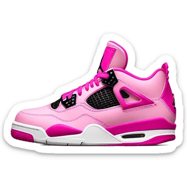 Pink Jordan 4s sticker