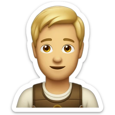 A beer drinker sticker