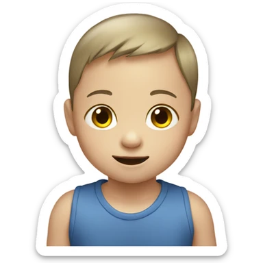 Child with Down syndrome sticker