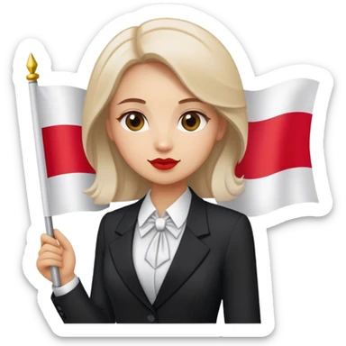 nationalist nationalist nationalist patriot patriot polish woman formal poland flag sticker