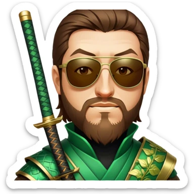 Emerald Samurai sticker