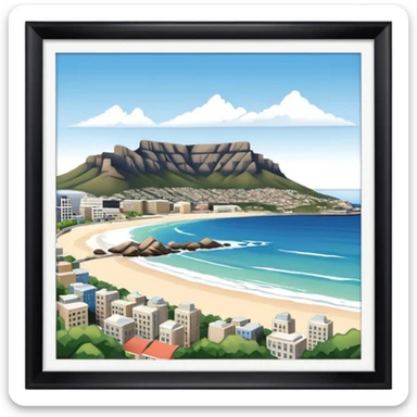 Table Mountain in Cape Town sticker