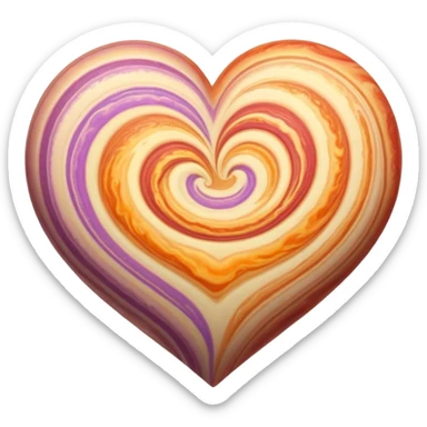 heart shaped Jupiter sticker