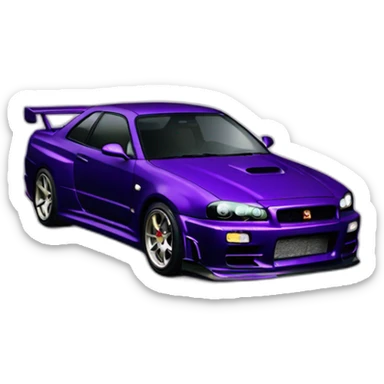 gtr r34 midnight purple sticker