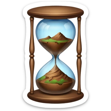 earth hour glass sticker