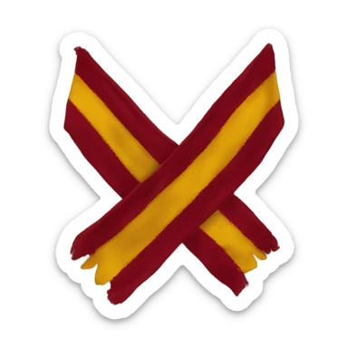 Gryffindor scarf lies sticker