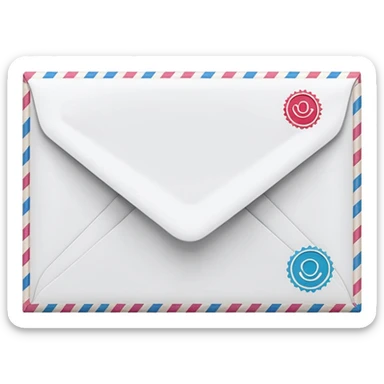 stamped envelopes sticker