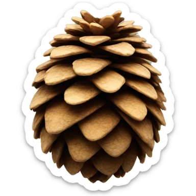 pine cone sticker