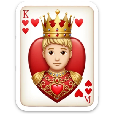 King of Hearts sticker